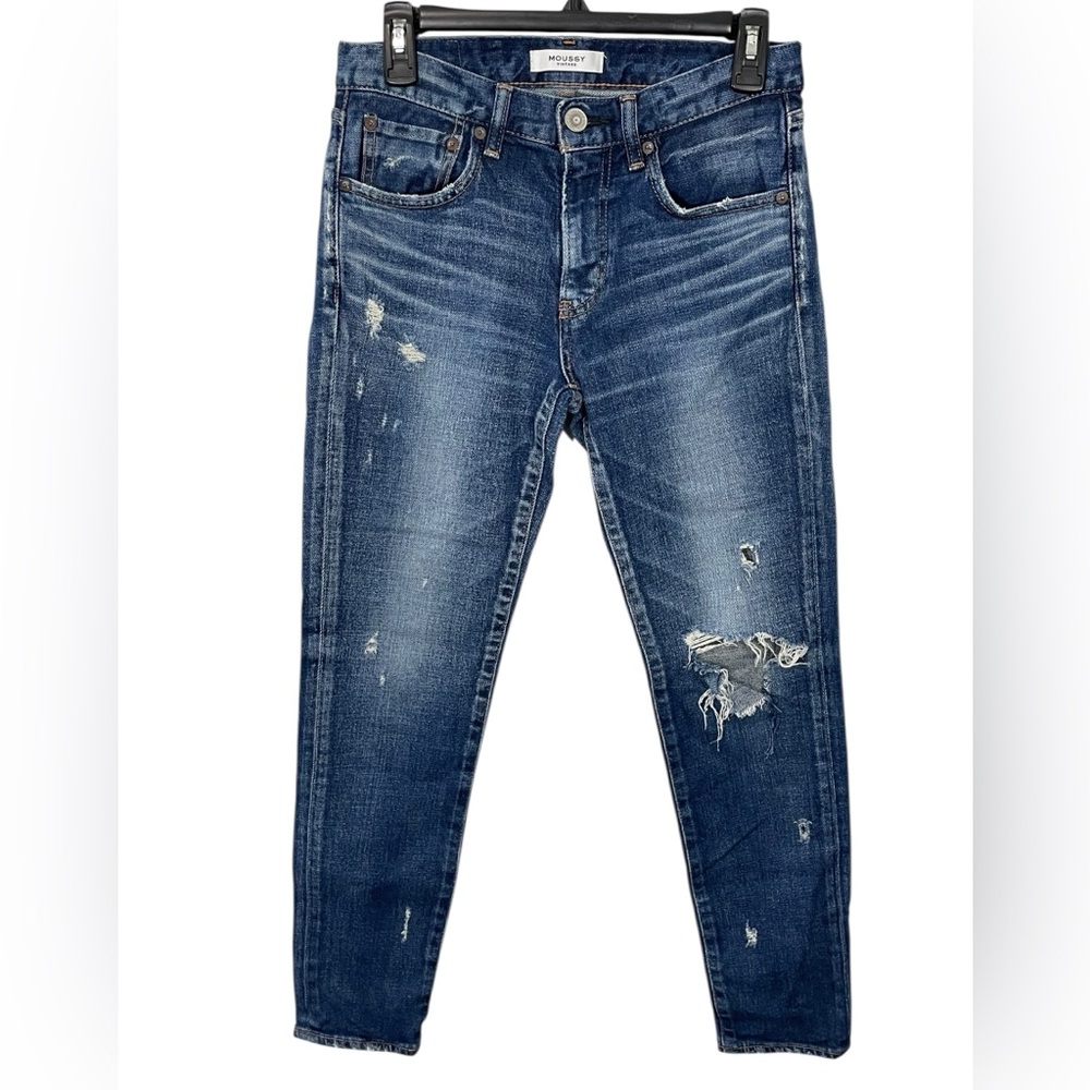 Moussy Vintage Jeans Boyfriend‎ Fit Women’s Size 26 Distressed Destroyed Denim